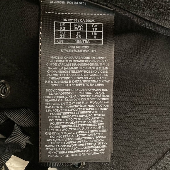 Guess Strapless Corset with Black & Silver Rhinestones & Sequins, Extra Small XS - Picture 5 of 5